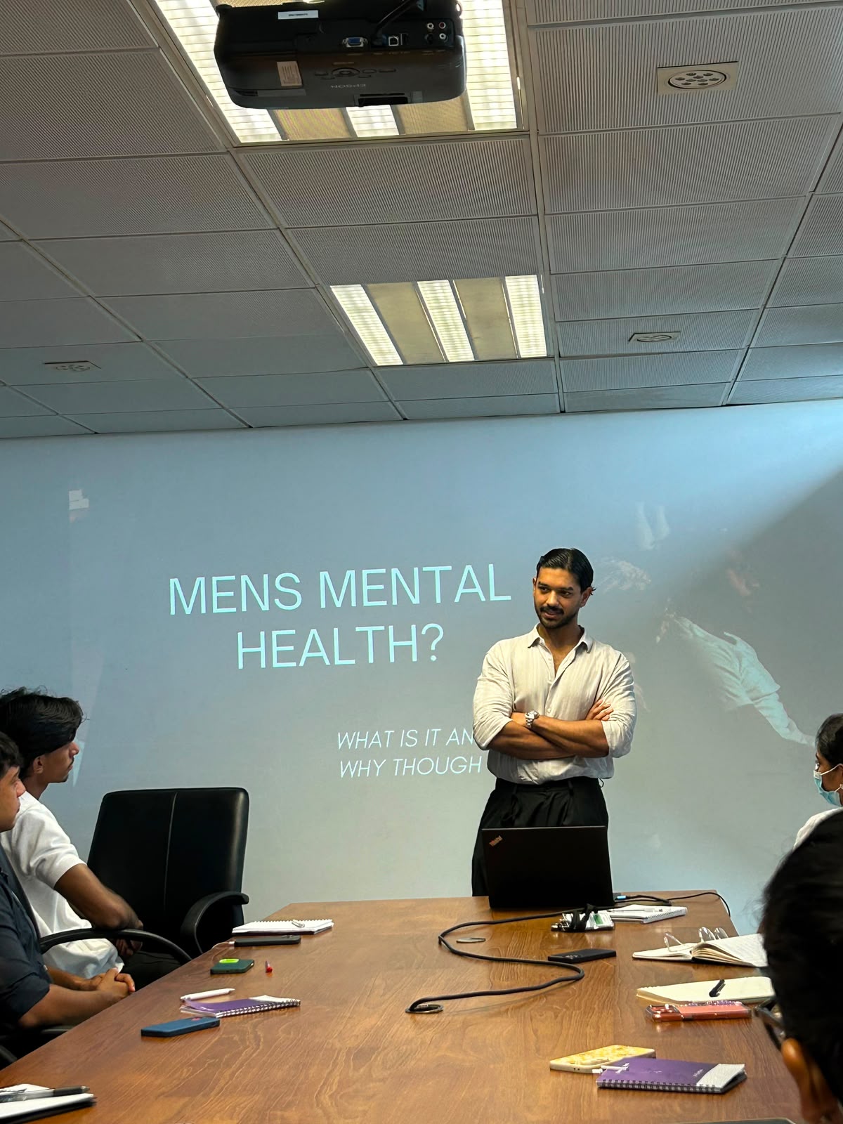 A men's mental health discussion at That Sunday Circle